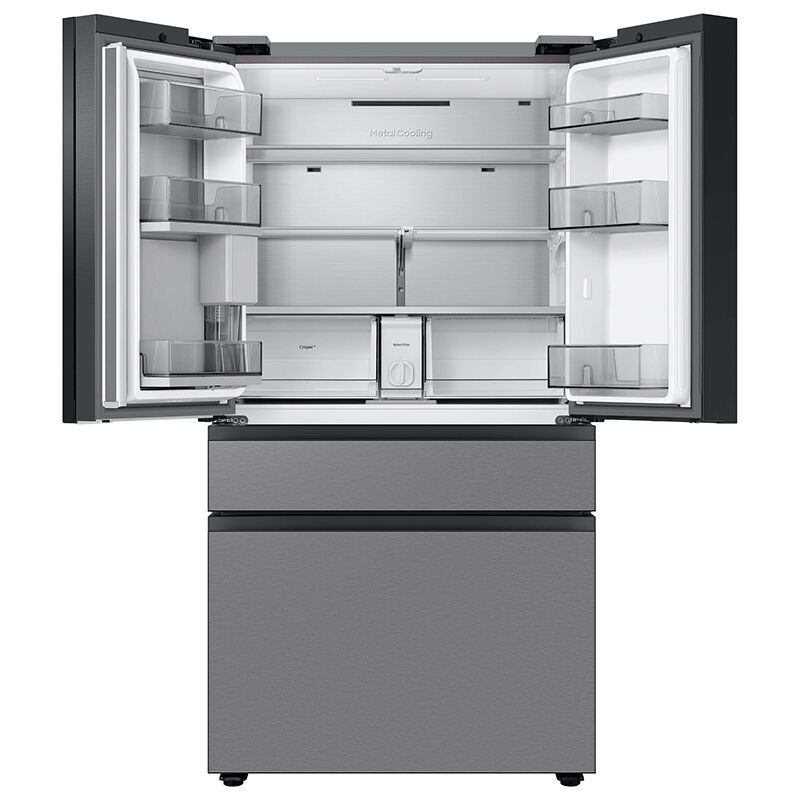 Samsung Bespoke 36 In. 22.8 Cu. Ft. White Glass French Door Refrigerator, Don's Appliances