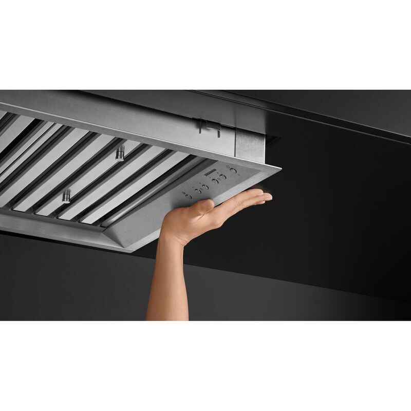 Fisher & Paykel Series 9 36 in. Ducted Standard Style Range Hood with 400 CFM, 5 Fan Speeds & 1 LED Light - Stainless Steel, , hires