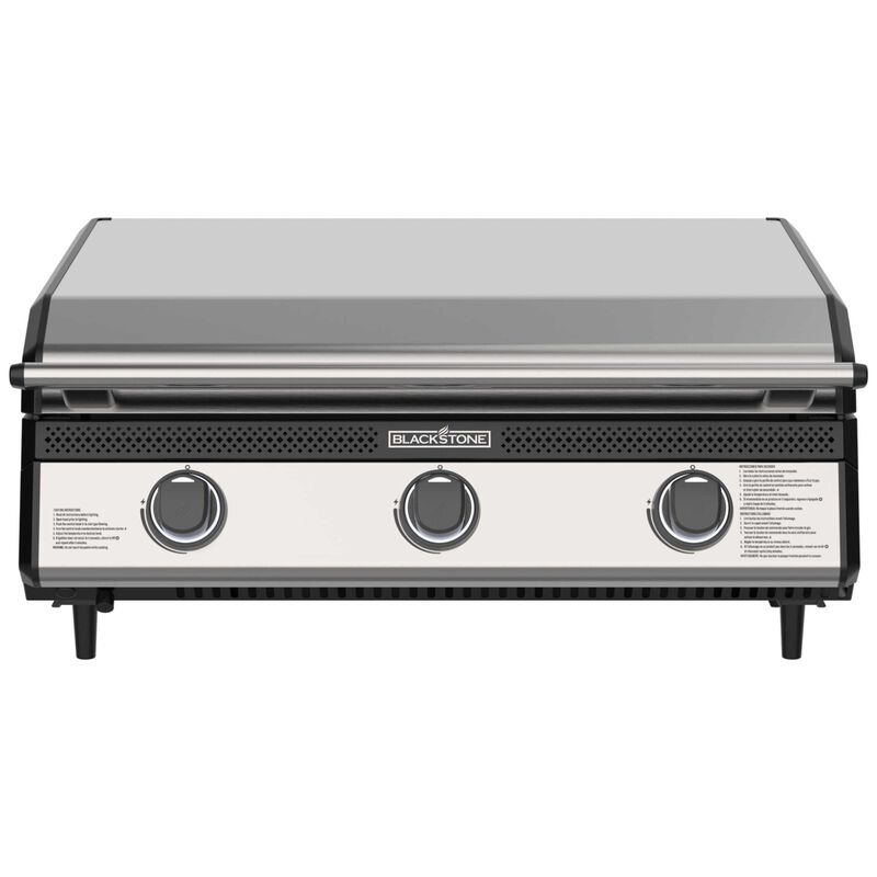 Blackstone 28 in. 3-Burner Built-In Liquid Propane Gas Flat Top Griddle with 590 sq. in. Cooking Surface - Stainless Steel, , hires