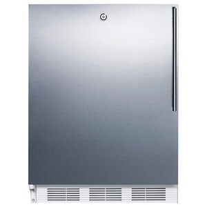 Summit AccuCold 24 in. 5.5 cu. ft. Left-Hinged Undercounter Refrigerator - Stainless Steel, , hires