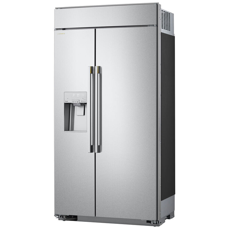 LG Signature 42 in. 25.6 cu. ft. Built-In Smart Counter Depth Side-by-Side Refrigerator with Ice & Water Dispenser - Stainless Steel, , hires