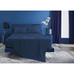 BEDGEAR Ver-Tex Performance Split King/Split Cal King Size Sheet Set - Navy, , hires