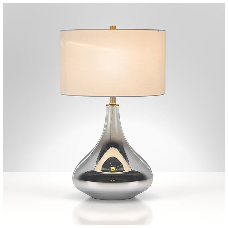 Hudson & Canal Mirabella Table Lamp-Smoked Chrome Ombre, , hires