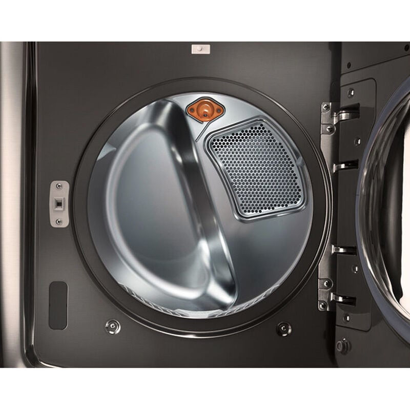 LG Signature 29 in. 9.0 cu. ft. Electric Dryer with TurboSteam Technology & Sensor Dry - Black Stainless Steel, , hires