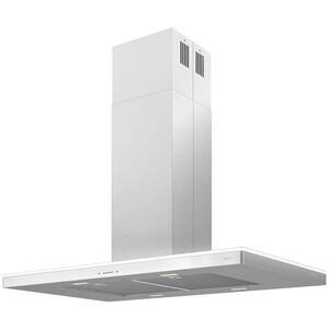 Zephyr Luce Series 42 in. Convertible Chimney Style Range Hood with 600 CFM, 5 Fan Speeds & 4 LED Lights - Stainless Steel, , hires