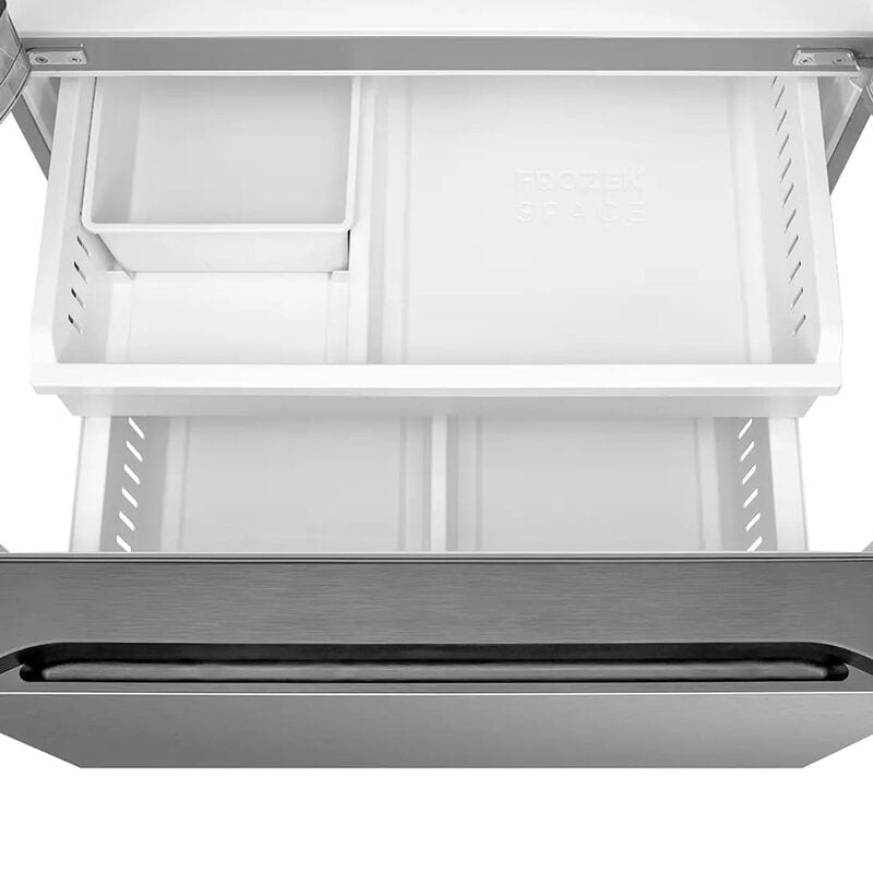 Midea 36 in. 29.3 cu. ft. Smart Garage-Ready French Door Refrigerator with One Touch Auto Fill Water Dispenser - Stainless Steel, , hires