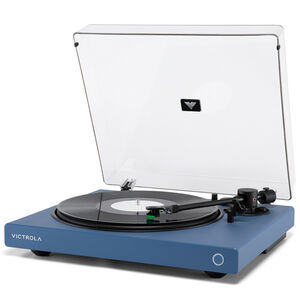 Victrola Wave Bluetooth Turntable with Auracast - Blue, , hires