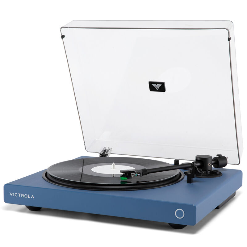 Victrola Wave Bluetooth Turntable with Auracast - Blue, , hires