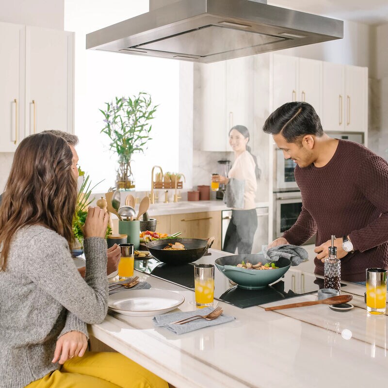 Thermador Masterpiece Series 36 in. Smart Convertible Chimney Style Range Hood with 600 CFM, 4 Fan Speeds & 4 LED Lights - Stainless Steel, , hires