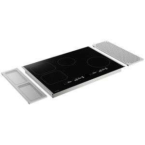 Sharp 30 in. 4-Burner Induction Cooktop with Simmer Burner & Power Burner - Black, , hires