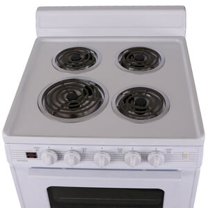 Premier 24 in. 2.9 cu. ft. Electric Range with Coil Burners - White, , hires
