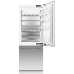 Fisher & Paykel Series 11 30 in. Built-In 15.9 cu. ft. Counter Depth Bottom Freezer Refrigerator with Internal Water Dispenser - Custom Panel Ready, , hires