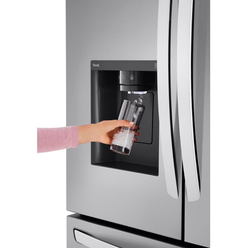 LG 36 in. 30.7 cu. ft. Smart French Door Refrigerator with Ice & Water Dispenser - PrintProof Stainless Steel, , hires