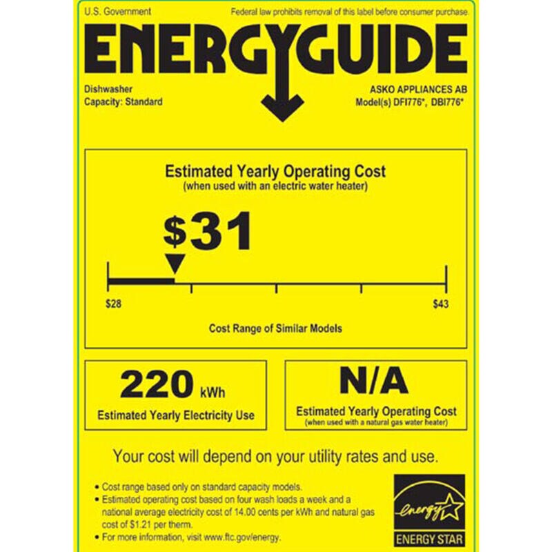 Asko 24 in. Top Control Smart Dishwasher with 39 dBa Sound Level, 3rd-Rack & Turbo Combi Drying with sensor control - Custom Panel Ready, , hires