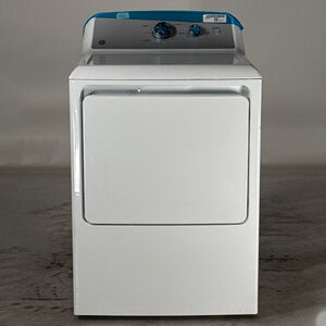 GE 27 in. 7.2 cu. ft. Electric Dryer with Up To 120 ft. Venting & Reversible Door - White (Open Box Good Condition), , hires