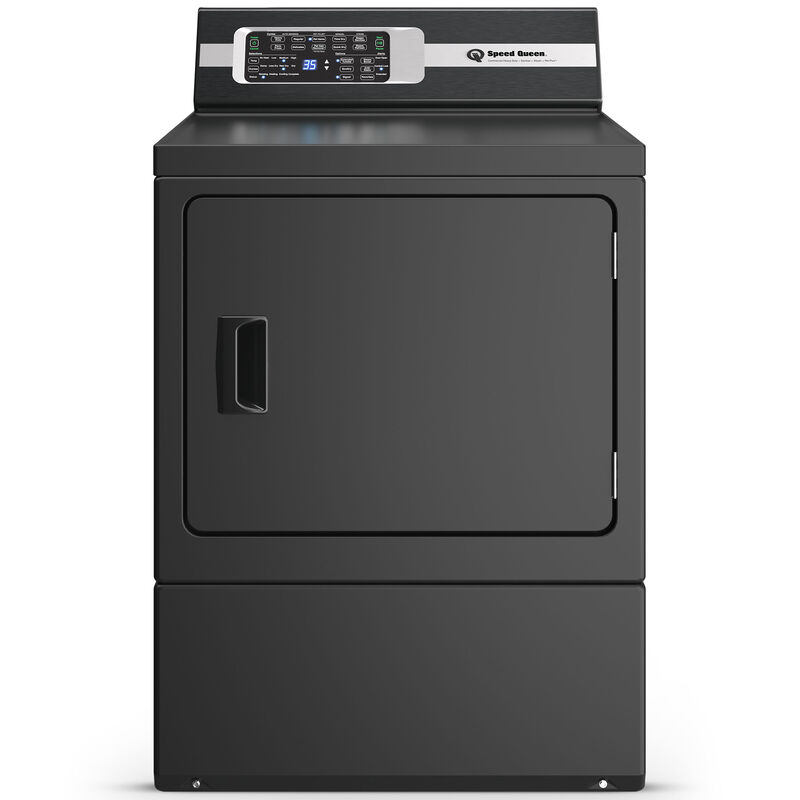 Speed Queen DR7 27 in. 7.0 cu. ft. Gas Dryer with Pet Plus Cycle, Sensor Dry, Sanitize & Steam Cycle - Matte Black, Matte Black, hires
