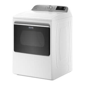Maytag 27 in. 7.4 cu. ft. Front Loading Electric Dryer with 11 Dryer Programs, 4 Dry Options, Wrinkle Care & Sensor Dry - White, White, hires