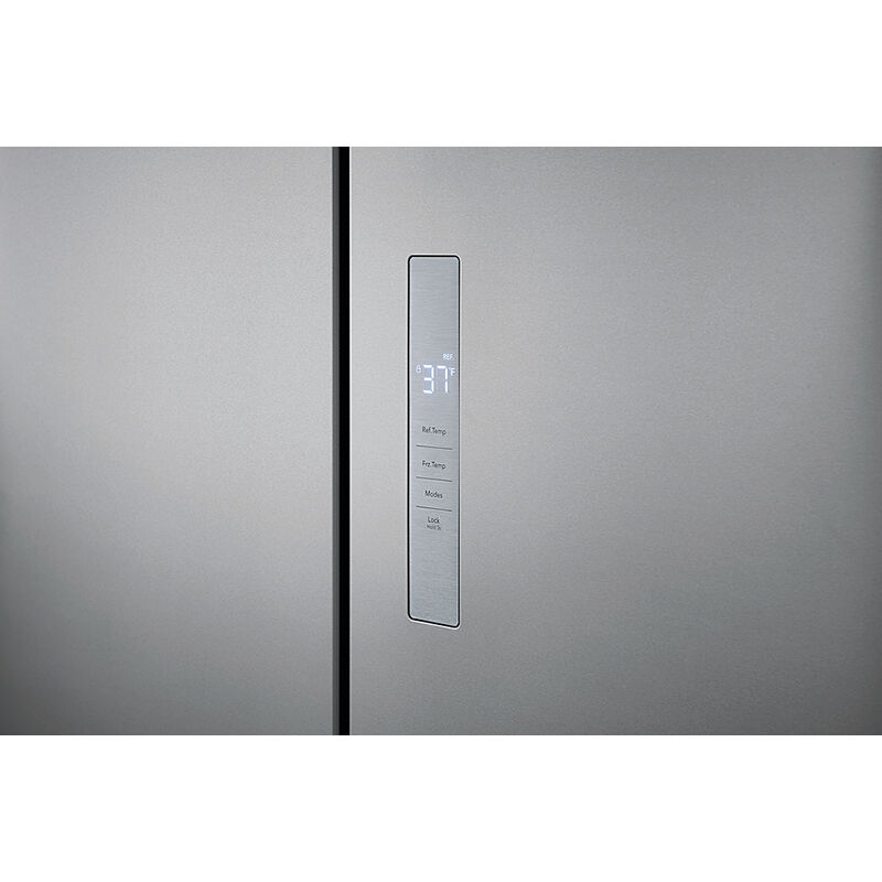Frigidaire 33 in. 17.4 cu. ft. Counter Depth 4-Door French Door Refrigerator - Brushed Steel, , hires