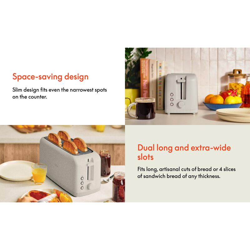 Bella Fits-anywhere Kitchenware 4-Slice Slim Toaster, , hires