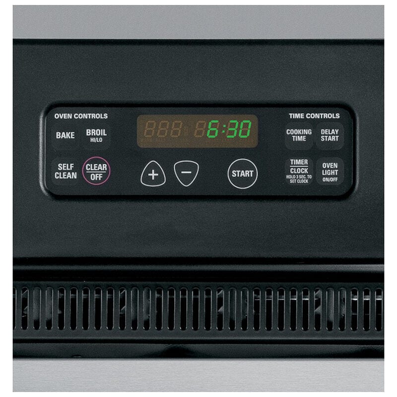 GE 24 in. 5.4 cu. ft. Top Control Electric Double Wall Oven - Black, Black, hires