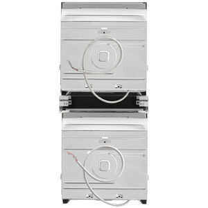 Whirlpool 24 in. 5.8 cu. ft. Smart Front Control Electric Double Wall Oven with True European Convection - White, White, hires