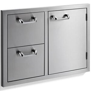 Sedona by Lynx 30 Inch Double Drawer and Access Door Combo - Stainless Steel, , hires