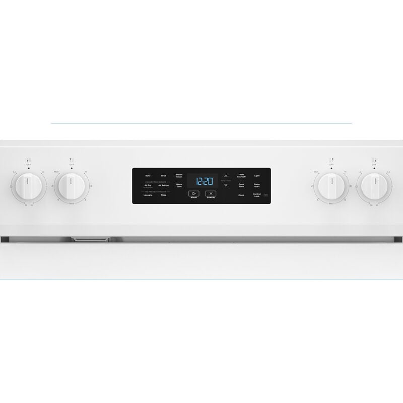 Whirlpool 30 in. 5.3 cu. ft. Air-Fry Standard Convection Electric Range with Radiant Burners - White, , hires