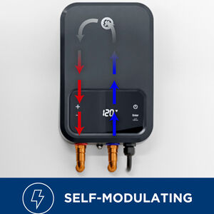 GE Electric Tankless Small to Medium Point of Use Water Heater with 5-Year Parts Warranty, , hires