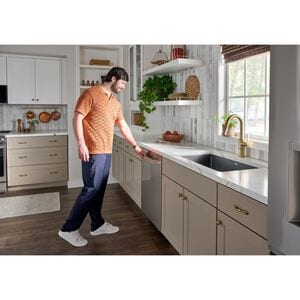 LG 24 in. Top Control Smart Dishwasher with 46 dBA Sound Level, 3rd Rack, QuadWash Pro & Dynamic Heat Dry - PrintProof Stainless Steel, , hires