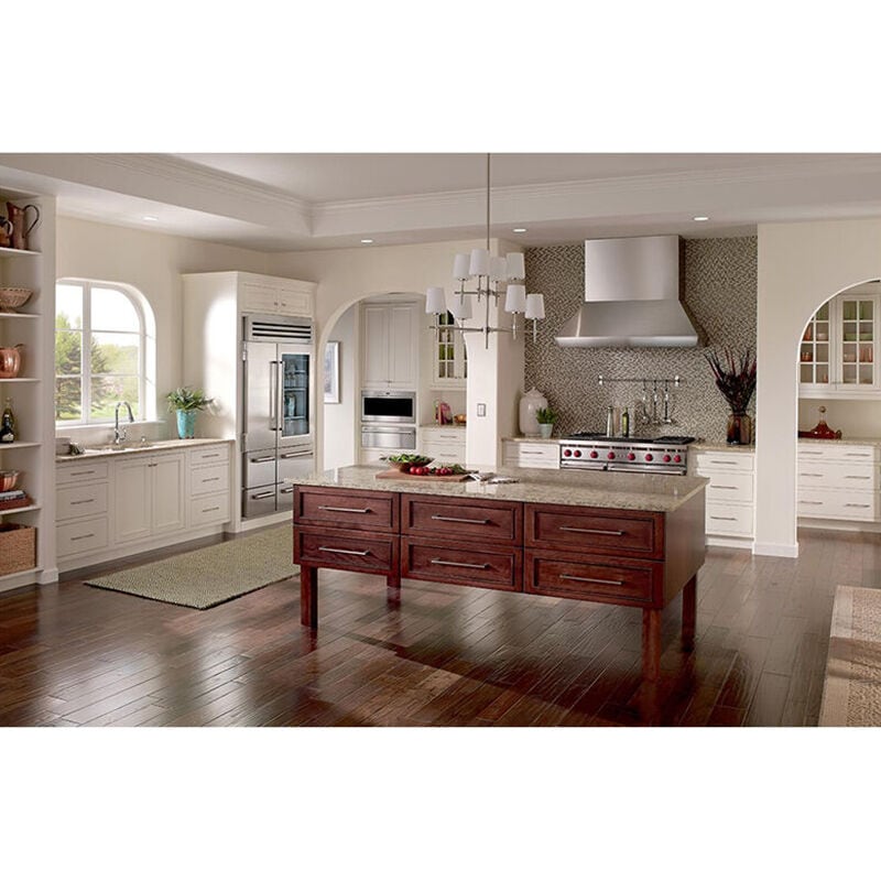 Wolf 48 in. 6.9 cu. ft. Standard Convection Double Oven Gas Range with 4 Sealed Burners, Grill & Griddle - Stainless Steel, , hires