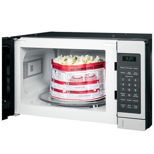 GE 17 in. 0.7 cu.ft Countertop Microwave with 10 Power Levels - Stainless Steel, Stainless Steel, hires