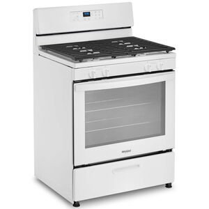 Whirlpool 30 in. 5.1 cu. ft. Gas Range with 4 Sealed Burners - White, , hires