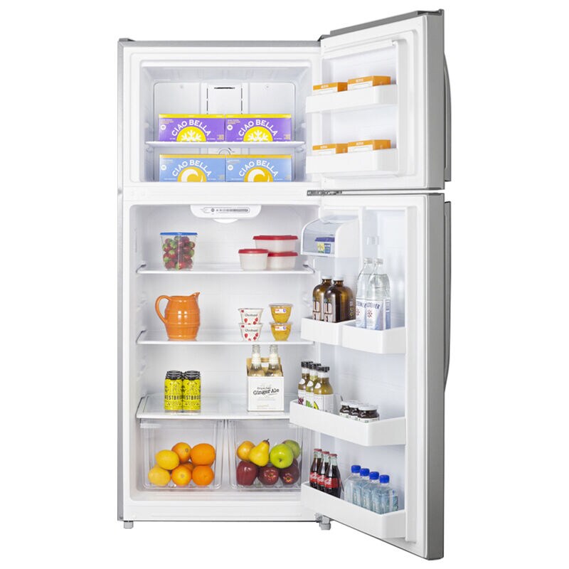 Summit 30 in. 18.0 cu. ft. Top Freezer Refrigerator - Stainless Steel Look, , hires
