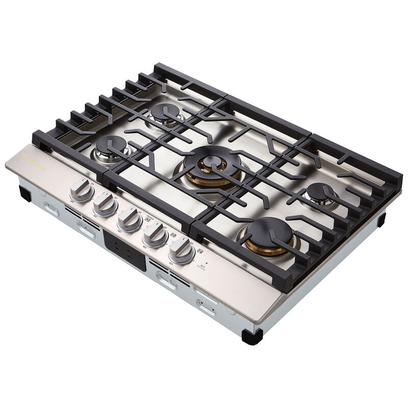 LG Signature 30 in. 5-Burner Smart Natural Gas Cooktop with EasyClean, Simmer Burner & Power Burner - Stainless Steel, , hires