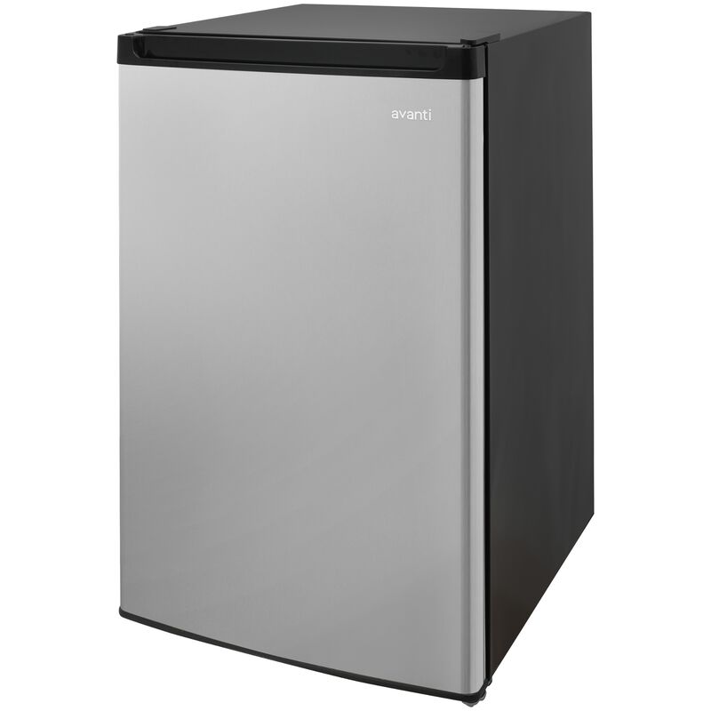Avanti 20 in. 4.4 cu. ft. Mini Fridge with Freezer Compartment - Stainless Steel, Stainless Steel, hires