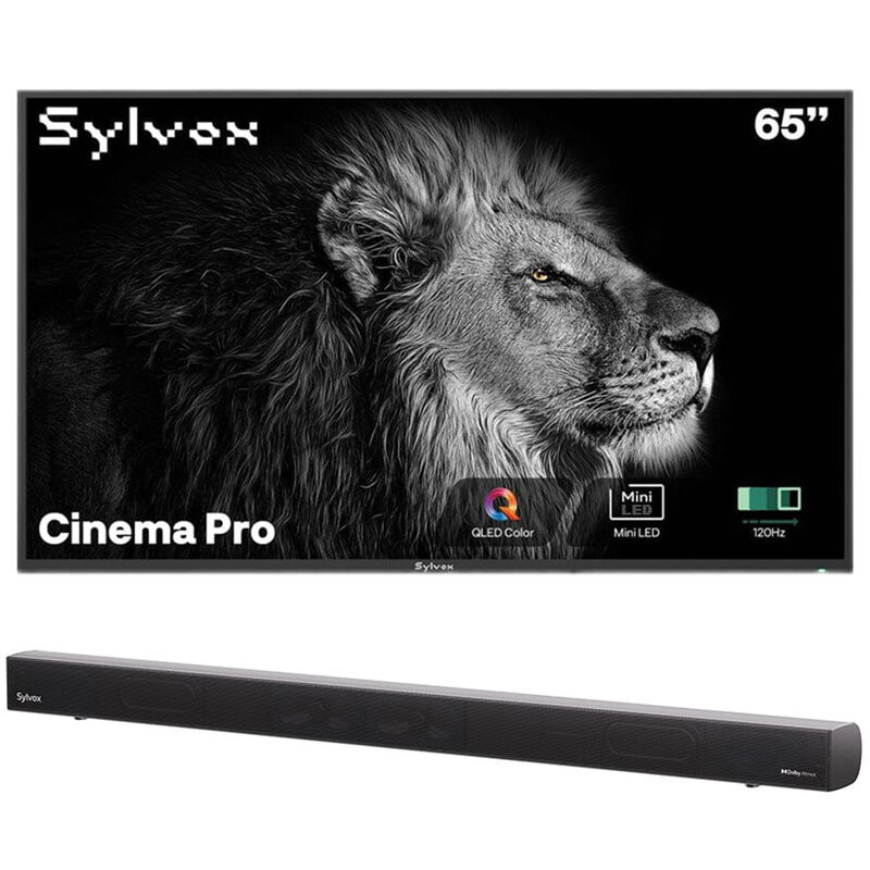 Sylvox - Cinema Pro 65" Class Full Sun 4K UHD QLED Smart Google Outdoor TV, , hires