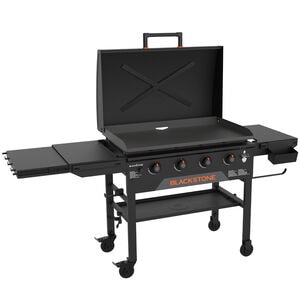 Blackstone 36 in. 4-Burner Liquid Propane Gas Flat Top Griddle with Side Tables and 768 sq. in. Cooking Surface - Black, , hires