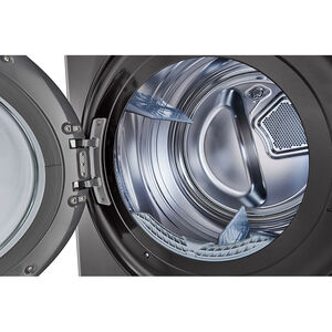 LG 27 in. WashTower with 4.5 cu. ft. Washer with 6 Wash Programs & 7.4 cu. ft. Gas Dryer with 6 Dryer Programs, Sensor Dry & Wrinkle Care - Black Steel, Black Steel, hires