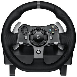 Logitech - G920 Driving Force Racing Wheel and pedals for Xbox Series X|S, Xbox One, PC - Black, , hires