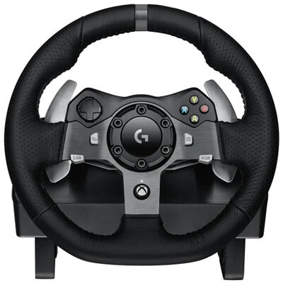 Logitech - G920 Driving Force Racing Wheel and pedals for Xbox Series X|S, Xbox One, PC - Black | 941-000121