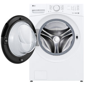 LG 27 in. 4.5 cu. ft. Smart Stackable Front Load Washer with AI Wash - White, , hires