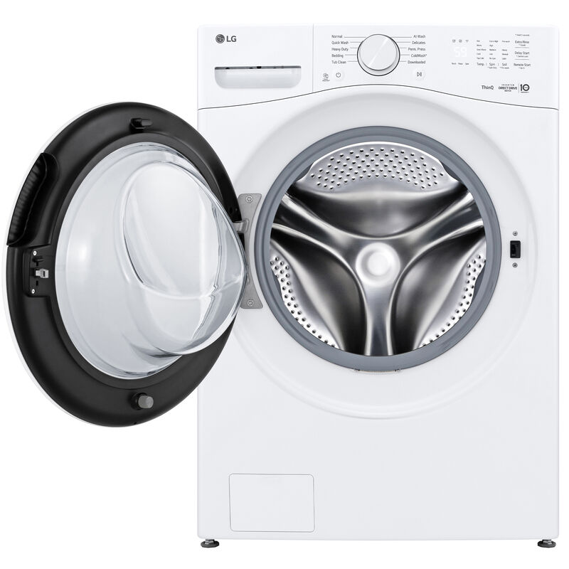 LG 27 in. 4.5 cu. ft. Smart Stackable Front Load Washer with AI Wash - White, , hires