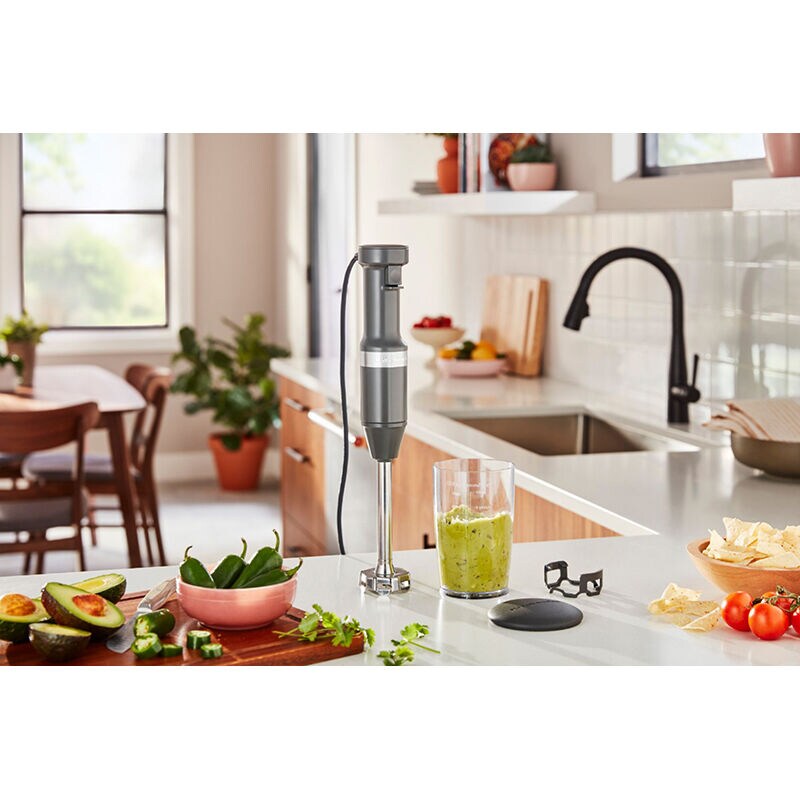 KitchenAid Variable Speed Corded Hand Blender - Matte Charcoal Grey, , hires