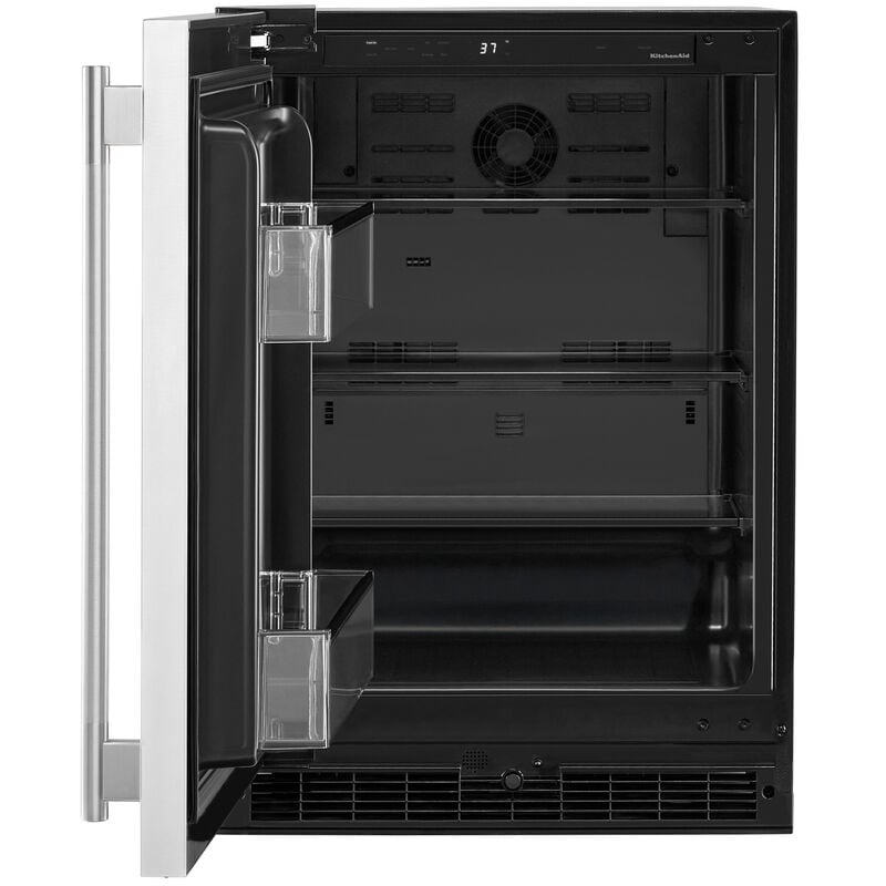 KitchenAid 24 in. 5.0 cu. ft. Undercounter Refrigerator - Stainless Steel, , hires