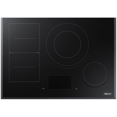 Dacor Contemporary Series 30 in. Induction Smart Cooktop with 4 Smoothtop Burners - Black Glass | DTI30M977BB