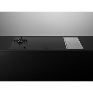 Fisher & Paykel Series 9 15 in. 1-Burner Natural Gas Cooktop with Simmer Burner & Power Burner - Black Glass, , hires