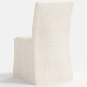 Skyline Furniture Linen Fabric Slipcover Dining Chair - Talc, Talc, hires
