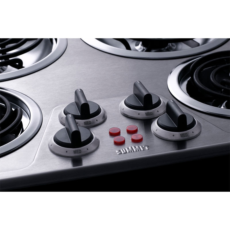 Coil top shop electric cooktop