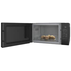 GE Profile 24 in. 2.2 cu.ft Built-In Microwave with 10 Power Levels & Sensor Cooking Controls - Black, Black, hires