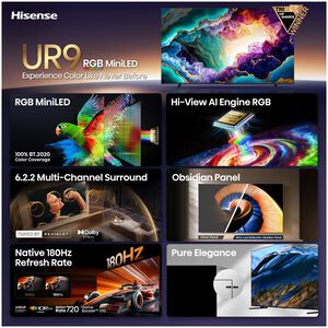 Hisense - 100" Class UR9 Series RGB Mini LED 4K UHD Smart Google TV, , hires